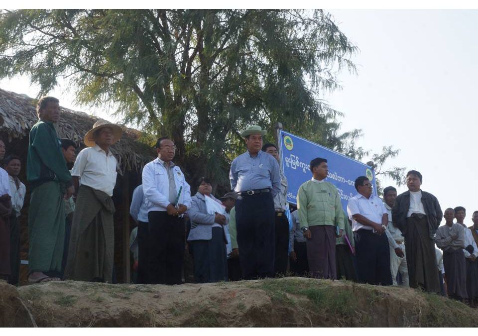 စစ်ကိုင်းတိုင်းဒေသကြီး ဝန်ကြီးချုပ် ဦးသာအေး၊ အရာတော်မြို့နယ် သလဲဘာ- ကျောက်ကုန်း(မူးမြစ်ကူး)တံတား တည်ဆောက်နေမှု အခြေအနေအား ကြည့်ရှုစစ်ဆေး