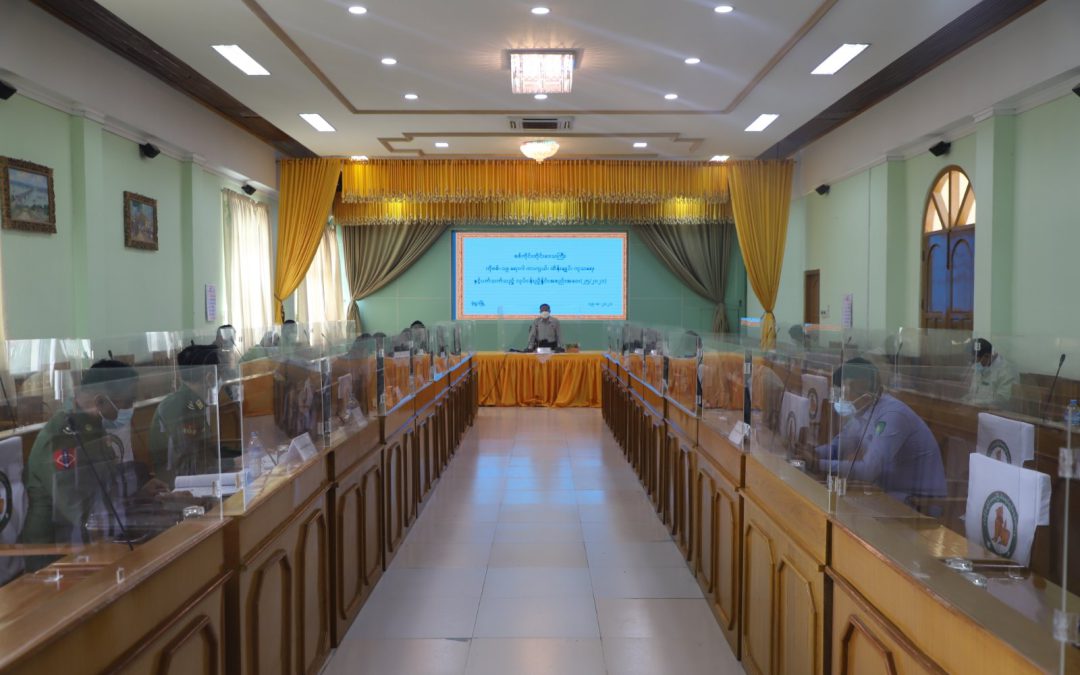 စစ်ကိုင်းတိုင်းဒေသကြီးအစိုးရအဖွဲ့ ဝန်ကြီးချုပ် ဦးမြတ်ကျော် တိုင်းဒေသကြီး ကိုဗစ်-၁၉ ရောဂါကာကွယ်၊ ထိန်းချုပ်၊ကုသရေးနှင့် ပက်သက်သည့် လုပ်ငန်းညှိနှိုင်းအစည်းအဝေး (၂၅/၂၀၂၁)နှင့် စစ်ကိုင်းတိုင်း ဒေသကြီးအစိုးရအဖွဲ့သို့ ဝေမာအင်တာနေရှင်နယ်လီမိတက်မှ အောက်စီဂျင်စလင်