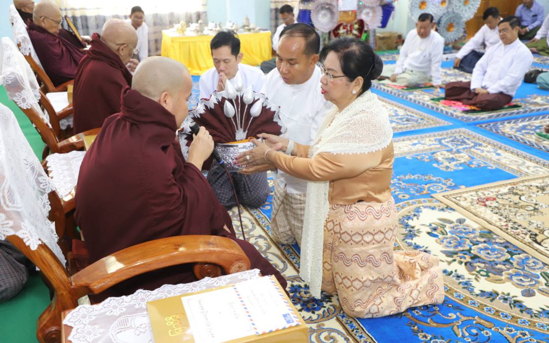 စစ်ကိုင်းတိုင်းဒေသကြီး ၂၀၂၃-ခုနှစ်၊ (၁၃၈၅-ခုနှစ်) စုပေါင်းမဟာဘုံကထိန် အလှူတော်မင်္ဂလာ အခမ်းအနား ကျင်းပ