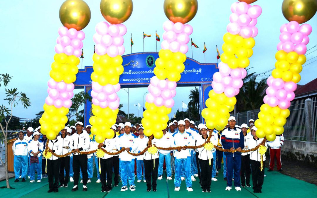 စစ်ကိုင်းတိုင်းဒေသကြီး ဝန်ကြီးချုပ် ဦးမြတ်ကျော် မုံရွာမြို့၊ အနောက်ဘက် ကန်သာယာကန် ပတ်လမ်း နိုင်လွန်ကတ္တရာလမ်း၊ သာယာလှပရေးလုပ်ငန်းများနှင့် ပြည်ထောင်စုရင်ပြင်ဖွင့်ပွဲ အခမ်းအနား တက်ရောက်
