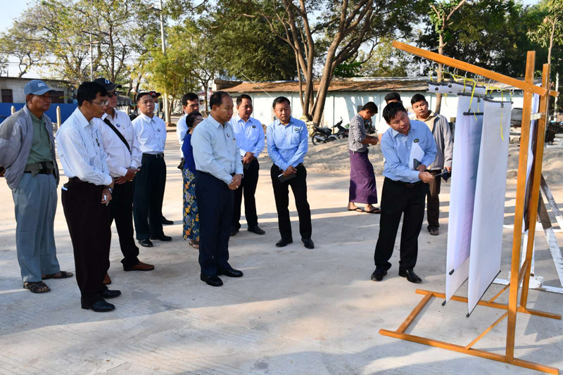 စစ်ကိုင်းတိုင်းဒေသကြီး ဝန်ကြီးချုပ် ဦးမြတ်ကျော် မုံရွာမြို့၊ ဖွံ့ဖြိုးရေးလုပ်ငန်းများ ဆောင်ရွက်နေမှု လိုက်လံကြည့်ရှုစစ်ဆေး