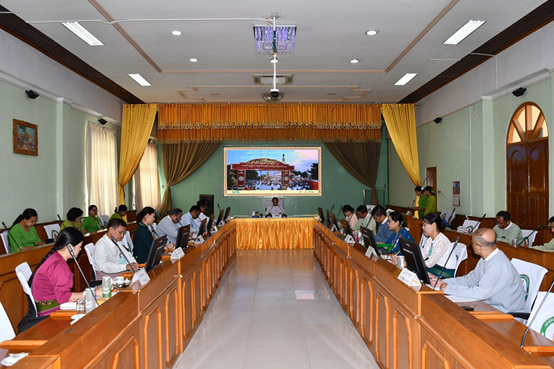 စစ်ကိုင်းတိုင်းဒေသကြီး ဝန်ကြီးချုပ် ဦးမြတ်ကျော် ဒေသဆိုင်ရာခရီးသွားလုပ်ငန်းကော်မတီ (၅/၂၀၂၄)အစည်းအဝေး တက်ရောက်