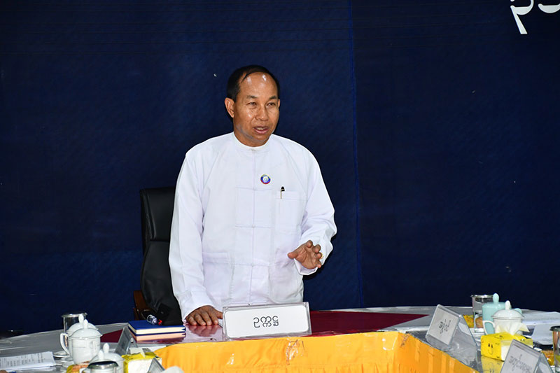 စစ်ကိုင်းတိုင်းဒေသကြီး ဝန်ကြီးချုပ် ဦးမြတ်ကျော်  တိုင်းဒေသကြီး ရင်းနှီးမြှုပ်နှံမှုကော်မတီ အစည်းအဝေး အမှတ်စဉ် (၅/၂၀၂၄) တက်ရောက်