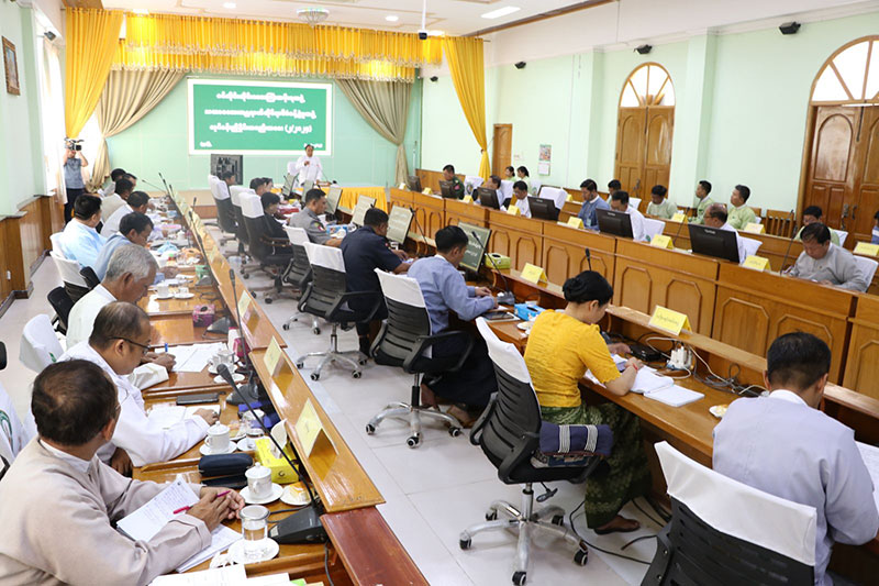 စစ်ကိုင်းတိုင်းဒေသကြီး ဝန်ကြီးချုပ် ဦးမြတ်ကျော် သဘာဝဘေးအန္တရာယ်ဆိုင်ရာစီမံခန့်ခွဲမှု အဖွဲ့ လုပ်ငန်းညှိနှိုင်းအစည်းအဝေး(၂/၂၀၂၄) တက်ရောက်