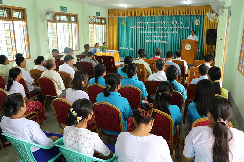 စစ်ကိုင်းတိုင်းဒေသကြီး ဝန်ကြီးချုပ် ဦးမြတ်ကျော် အခြေခံစက်ချုပ်နည်းပညာသင်တန်း ဆင်းပွဲအခမ်းအနား တက်ရောက်