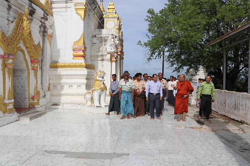 စစ်ကိုင်းတိုင်းဒေသကြီး ဝန်ကြီးချုပ် ဦးမြတ်ကျော် စစ်ကိုင်းမြို့ ဒေသဖွံ့ဖြိုးရေးလုပ်ငန်း များ လိုက်လံကြည့်ရှုစစ်ဆေး