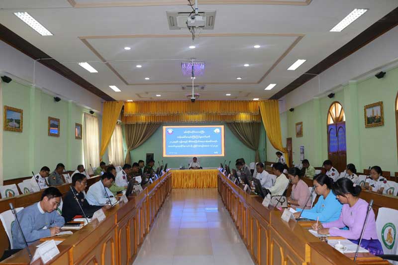 စစ်ကိုင်းတိုင်းဒေသကြီး ဝန်ကြီးချုပ် ဦးမြတ်ကျော်  ၂၀၂၄-ခုနှစ်၊ လူဦးရေနှင့်အိမ်အကြောင်းအရာ သန်းခေါင်စာရင်း ကောက်ယူရေးဆိုင်ရာလုပ်ငန်း ညှိနှိုင်းအစည်းအဝေး(၇/၂၀၂၄) တက်ရောက်