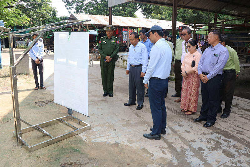 စစ်ကိုင်းတိုင်းဒေသကြီး ဝန်ကြီးချုပ် ဦးမြတ်ကျော် မုံရွာမြို့ ဒေသဖွံ့ဖြိုးတိုးတက်ရေးလုပ်ငန်းများ ဆောင်ရွက်နေမှု လိုက်လံကြည့်ရှုစစ်ဆေး