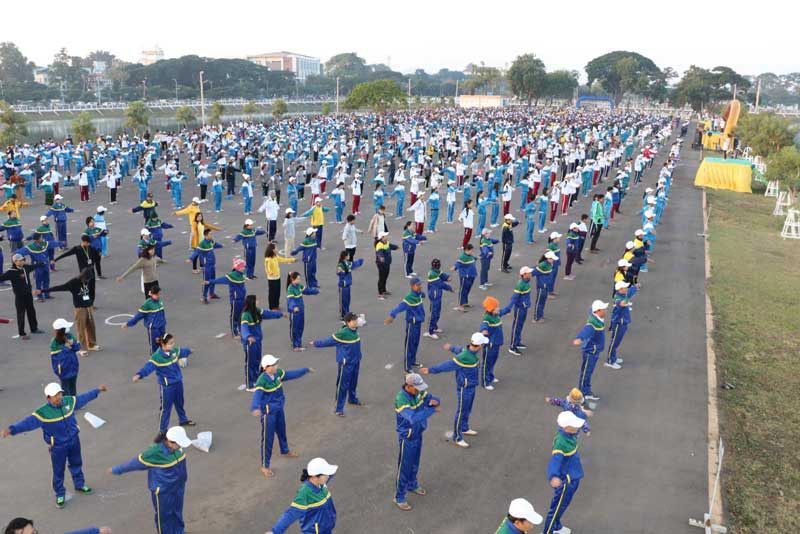 စစ်ကိုင်းတိုင်းဒေသကြီး ဝန်ကြီးချုပ် ဦးမြတ်ကျော် ၂၀၂၄-ခုနှစ်၊ ဒီဇင်ဘာအားကစားလ စတုတ္ထပတ် လူထုစုပေါင်းလမ်းလျှောက်ပွဲ ပါဝင်ဆင်နွှဲ