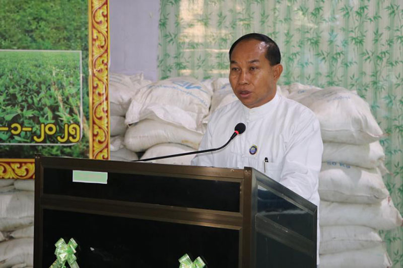 စစ်ကိုင်းတိုင်းဒေသကြီး ဝန်ကြီးချုပ် ဦးမြတ်ကျော် ၂၀၂၄-၂၀၂၅ ခုနှစ်၊ ဆောင်းသီးနှံများ ပန်းတိုင်အထွက်နှုန်းရရှိရေးသွင်းအားစုဓာတ်မြေသြဇာနှင့် လယ်ယာသုံးစက် မောင်းဆီများအား သက်သာသော ဈေးနှုန်းဖြင့် ရောင်းချပေးခြင်းအခမ်းအနား တက် ရောက်