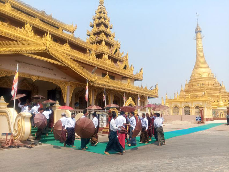 မုံရွာမြို့၌ ၂၀၂၄-ခုနှစ်၊ ပါဠိပထမပြန်စာမေးပွဲ စာအောင်သံဃာတော်များနှင့် သီလရှင်များ အားစာအောင်ဆုနှင့် အောင်လက်မှတ်များ ဆက်ကပ်လှူဒါန်းခြင်း စူဠဘွဲ့နှင်းသဘင် အခမ်းအနား ကျင်းပ