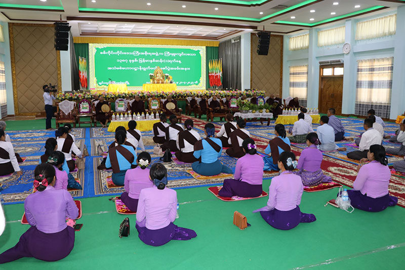 စစ်ကိုင်းတိုင်းဒေသကြီး၊ မုံရွာမြို့၌ သက်ကြီးအဘိုး အဘွားများကန်တော့ပွဲနှင့် အသံမစဲမဟာပဌာန်းရွတ်ဖတ်ပူဇော်ပွဲ ဖွင့်ပွဲ အခမ်းအနားကျင်းပ