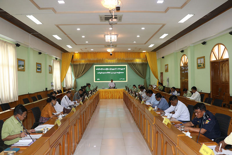 စစ်ကိုင်းတိုင်းဒေသကြီး ဝန်ကြီးချုပ် ဦးမြတ်ကျော် တိုင်းဒေသကြီး ယာဉ်အန္တရာယ်၊ လမ်းအန္တရာယ် ကင်းရှင်းရေးကောင်စီ(၂/၂၀၂၅) လုပ်ငန်းညှိနှိုင်း အစည်းအဝေး တက်ရောက်