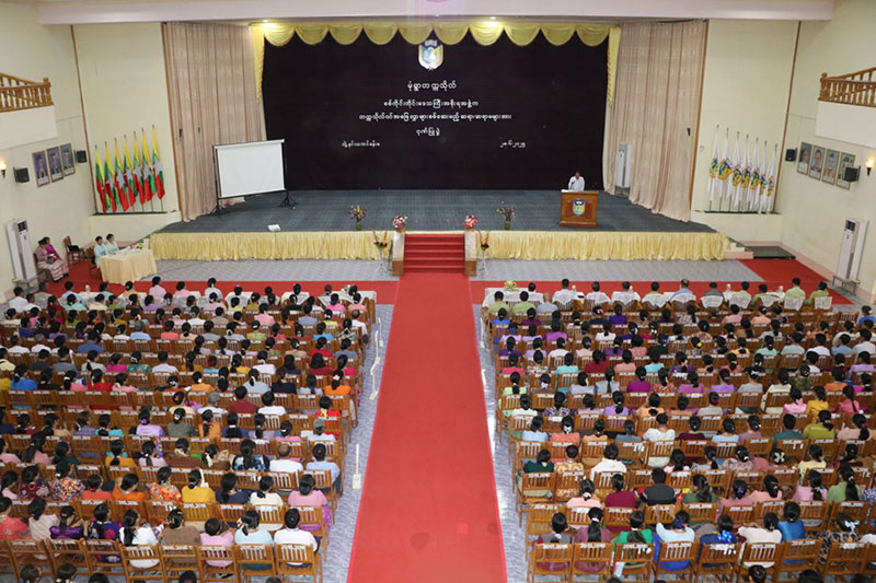 စစ်ကိုင်းတိုင်းဒေသကြီး ဝန်ကြီးချုပ် ဦးမြတ်ကျော် ၂၀၂၅-ခုနှစ်၊ တက္ကသိုလ်ဝင် အဖြေ လွှာများ စစ်ဆေးမည့် ဆရာ/ဆရာမများအား ဂုဏ်ပြုပွဲအခမ်းအနား တက်ရောက်