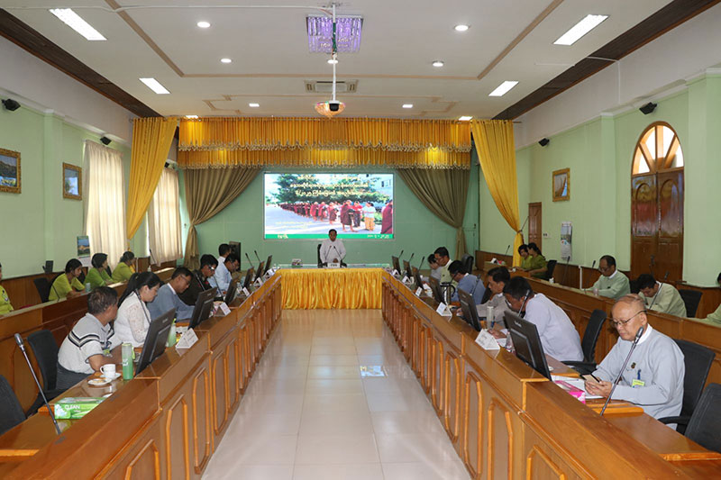 စစ်ကိုင်းတိုင်းဒေသကြီး ဝန်ကြီးချုပ် ဦးမြတ်ကျော် တိုင်းဒေသကြီး ဒေသဆိုင်ရာခရီးသွား လုပ်ငန်းကော်မတီ(၆/၂၀၂၅)အစည်းအဝေး တက်ရောက်
