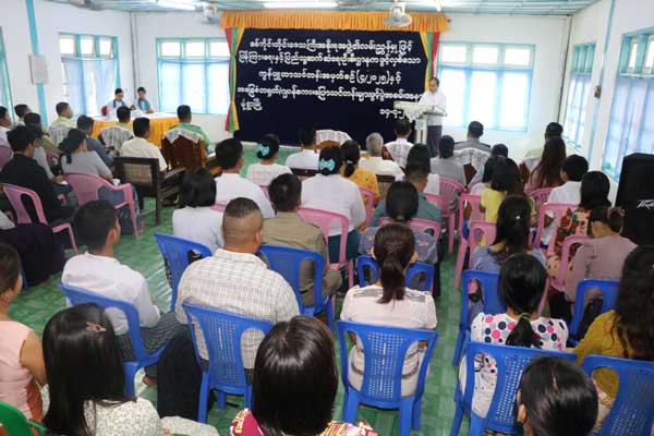 စစ်ကိုင်းတိုင်းဒေသကြီး ဝန်ကြီးချုပ် ဦးမြတ်ကျော်ကွန်ပျူတာသင်တန်း၊ အခြေခံတရုတ်၊ ဂျပန်စကားပြောသင်တန်းများ ဖွင့်ပွဲအခမ်းအနားနှင့် သူနာ ပြုသားဖွားသင်တန်းကျောင်း(မုံရွာ)အထူးနေ့လည်စာစားပွဲ တက်ရောက်