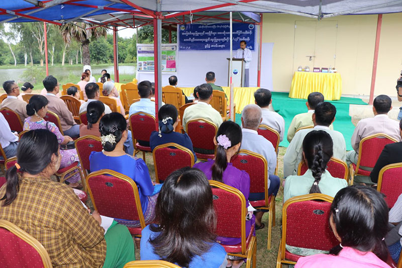 စစ်ကိုင်းတိုင်းဒေသကြီး ဝန်ကြီးချုပ် ဦးမြတ်ကျော် အခြေခံငါးမွေးမြူရေးနှင့် ရေချိုငါးများ ဆေးထိုးသားဖောက်ခြင်းသင်တန်းဖွင့်ပွဲ အခမ်းအနား တက်ရောက်