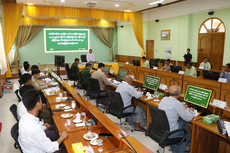 စစ်ကိုင်းတိုင်းဒေသကြီး ဝန်ကြီးချုပ် ဦးမြတ်ကျော် တိုင်းဒေသကြီး လယ်ယာမြေစီမံခန့်ခွဲမှု၊ မြေလွတ်၊မြေလပ်နှင့် မြေရိုင်းများစီမံခန့်ခွဲရေး လုပ်ငန်းညှိနှိုင်း အစည်းအဝေး တက်ရောက်