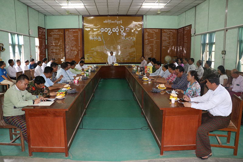 စစ်ကိုင်းတိုင်းဒေသကြီး ဝန်ကြီးချုပ် ဦးမြတ်ကျော် စစ်ကိုင်းစက်မှုဇုန်အတွင်း လုပ်ငန်းရှင်များအား တွေ့ဆုံ ၊ လုပ်ငန်းဆောင်ရွက်နေမှု လိုက်လံကြည့်ရှု