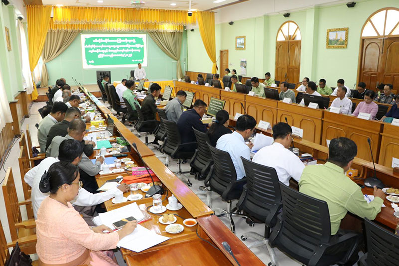 စစ်ကိုင်းတိုင်းဒေသကြီး ဝန်ကြီးချုပ် ဦးမြတ်ကျော် ၂၀၂၅-ခုနှစ်၊ ပါတီစုံဒီမိုကရေစီ အထွေထွေရွေးကောက်ပွဲ အောင်မြင်စွာကျင်းပနိုင်ရေးလုပ်ငန်းညှိနှိုင်းအစည်းအဝေးနှင့်  အပြည်ပြည်ဆိုင်ရာ သဘာဝဘေးအန္တရာယ် ထိခိုက်ဆုံးရှုံးနိုင်ခြေလျော့ချရေးနေ့ အထိမ်းအမှတ် အခမ်းအနား တက်
