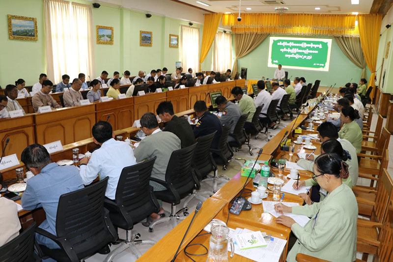 စစ်ကိုင်းတိုင်းဒေသကြီး ဝန်ကြီးချုပ် ဦးမြတ်ကျော် တိုင်းဒေသကြီးအစိုးရအဖွဲ့နှင့် တိုင်းဒေသကြီးအဆင့်ဌာနဆိုင်ရာများ လုပ်ငန်းညှိနှိုင်းအစည်း အဝေး(၈/၂၀၂၅)တက်ရောက်