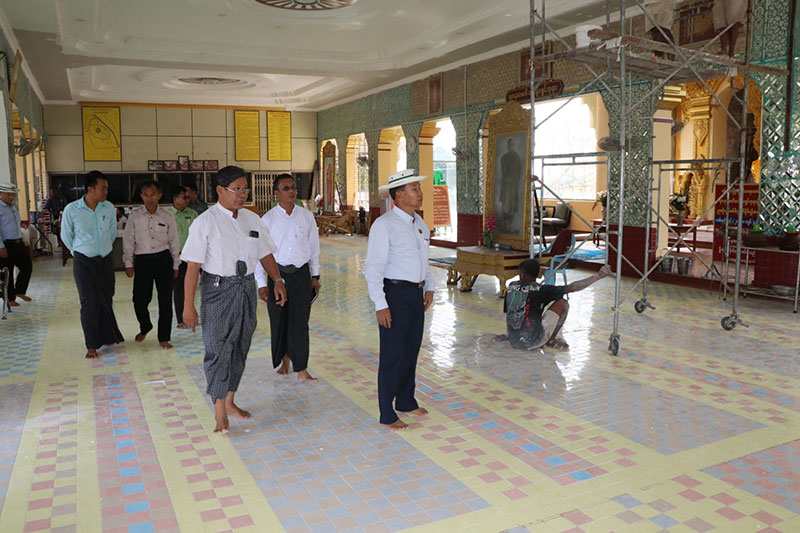 စစ်ကိုင်းတိုင်းဒေသကြီး ဝန်ကြီးချုပ် ဦးမြတ်ကျော် (၃၇)နှစ်မြောက် အထွေထွေအုပ်ချုပ်ရေးဦးစီးဌာန နှစ်ပတ်လည်နေ့အထိမ်းအမှတ် အခမ်းအနား တက်ရောက်၊ စစ်ကိုင်းမြို့ပေါ်ရှိ ဘုရားစေတီပုထိုးများ၊ သာသနိကအဆောင်အဦ များပြန်လည်ပြုပြင်မွမ်းမံနေမှုလုပ်ငန်းများ လိုက်လံကြည့်ရှု